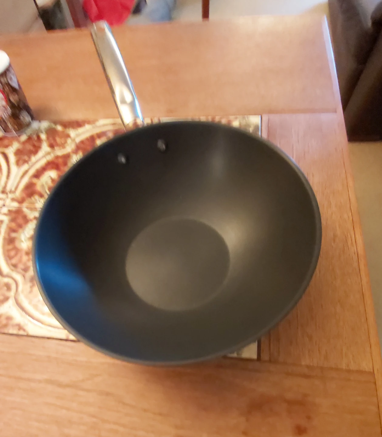Stainless steel wok with non stick coating - photo 3