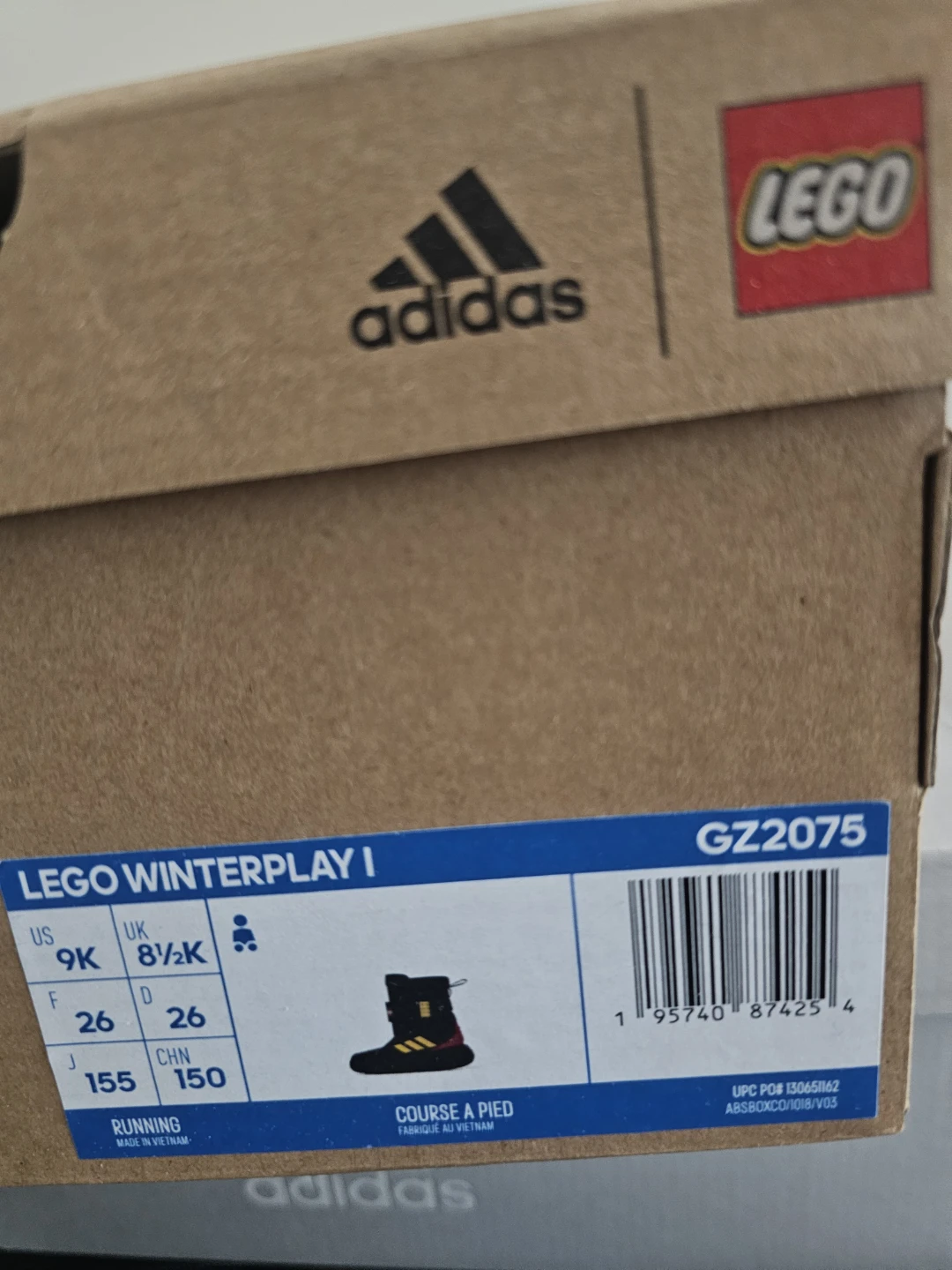 Adidas x LEGO Winterplay I Kids Boots | Size 9K - photo 2