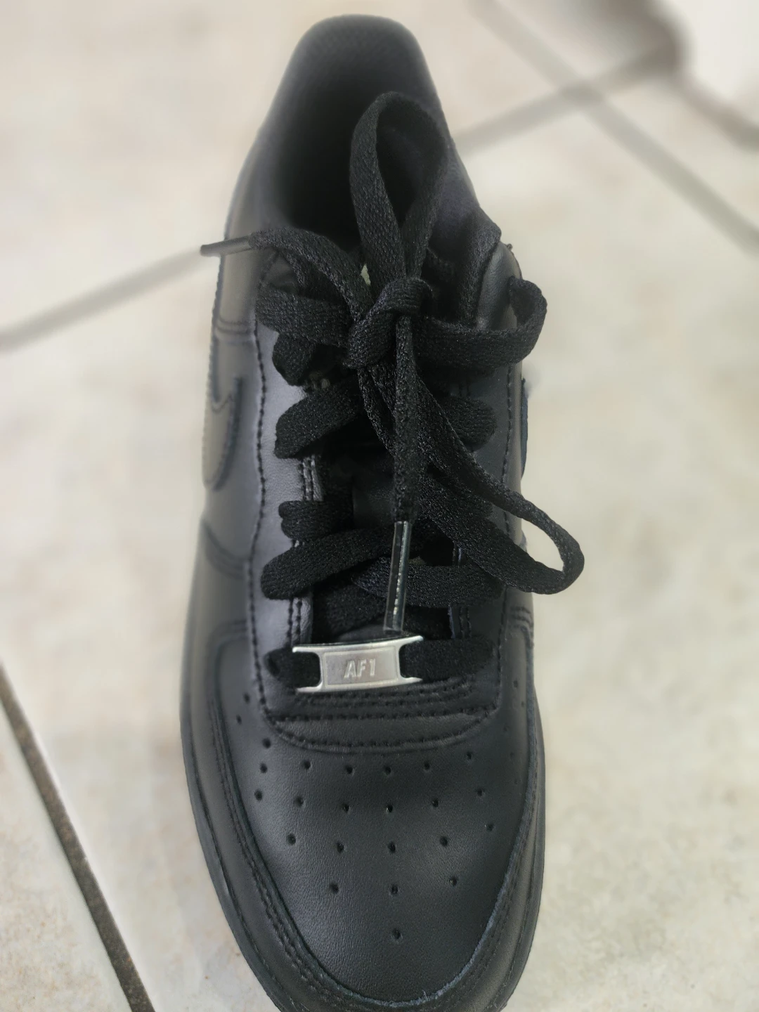 Nike Air Force 1 LE (GS) Black Youth Shoes - photo 4