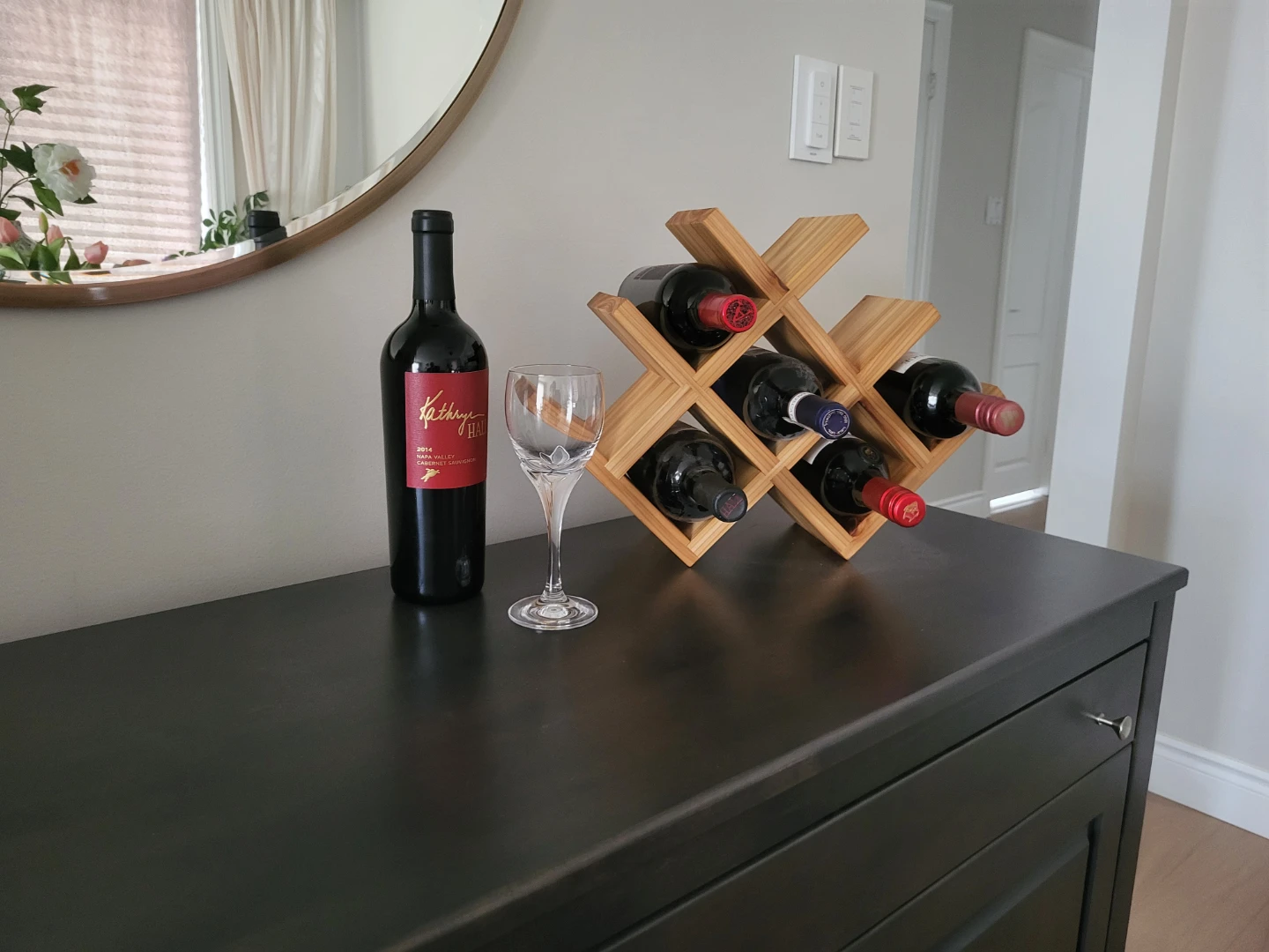 Solid wood wine rack - photo 3