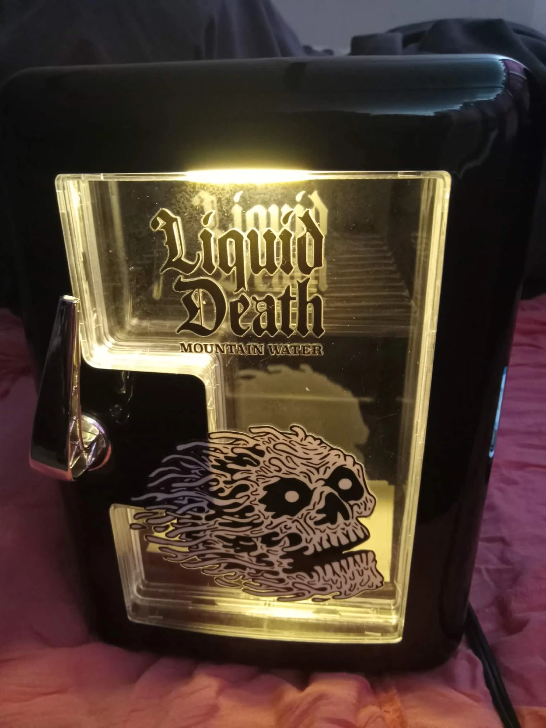 New!!! Liquid Death Mini Fridge Cooler ( Holds 9 Cans)