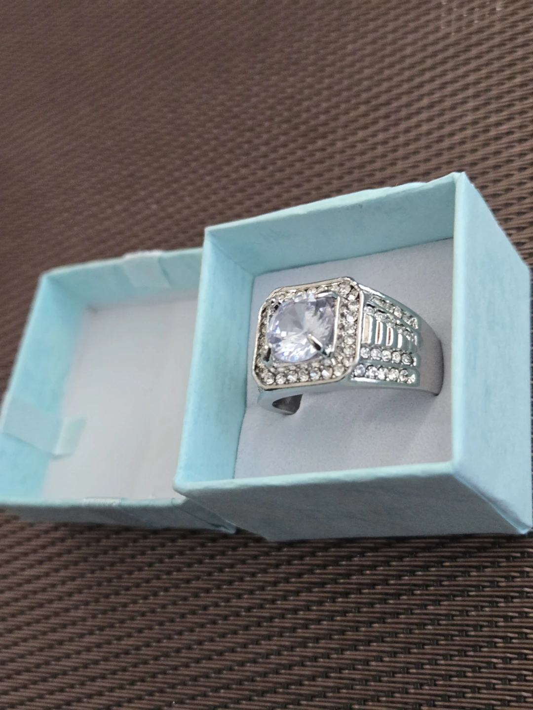 Silver-tone Ring with Clear Stone - photo 3