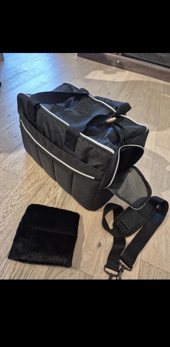 Black Pet Carrier Bag with Removable Insert - photo 5