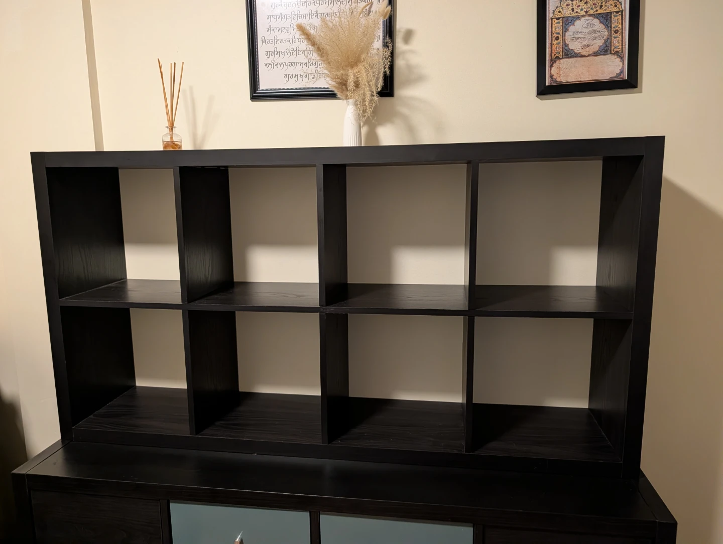 IKEA KALLAX 8-cube shelf unit black-brown - photo 2