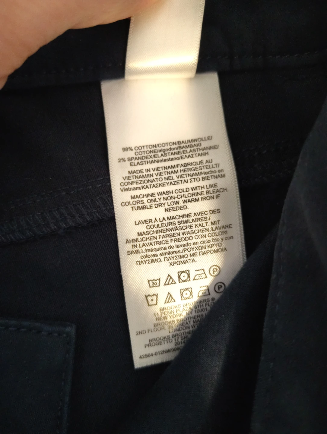🆕Brooks Brothers Women’s Dark Blue Pants – Size 8 - photo 5