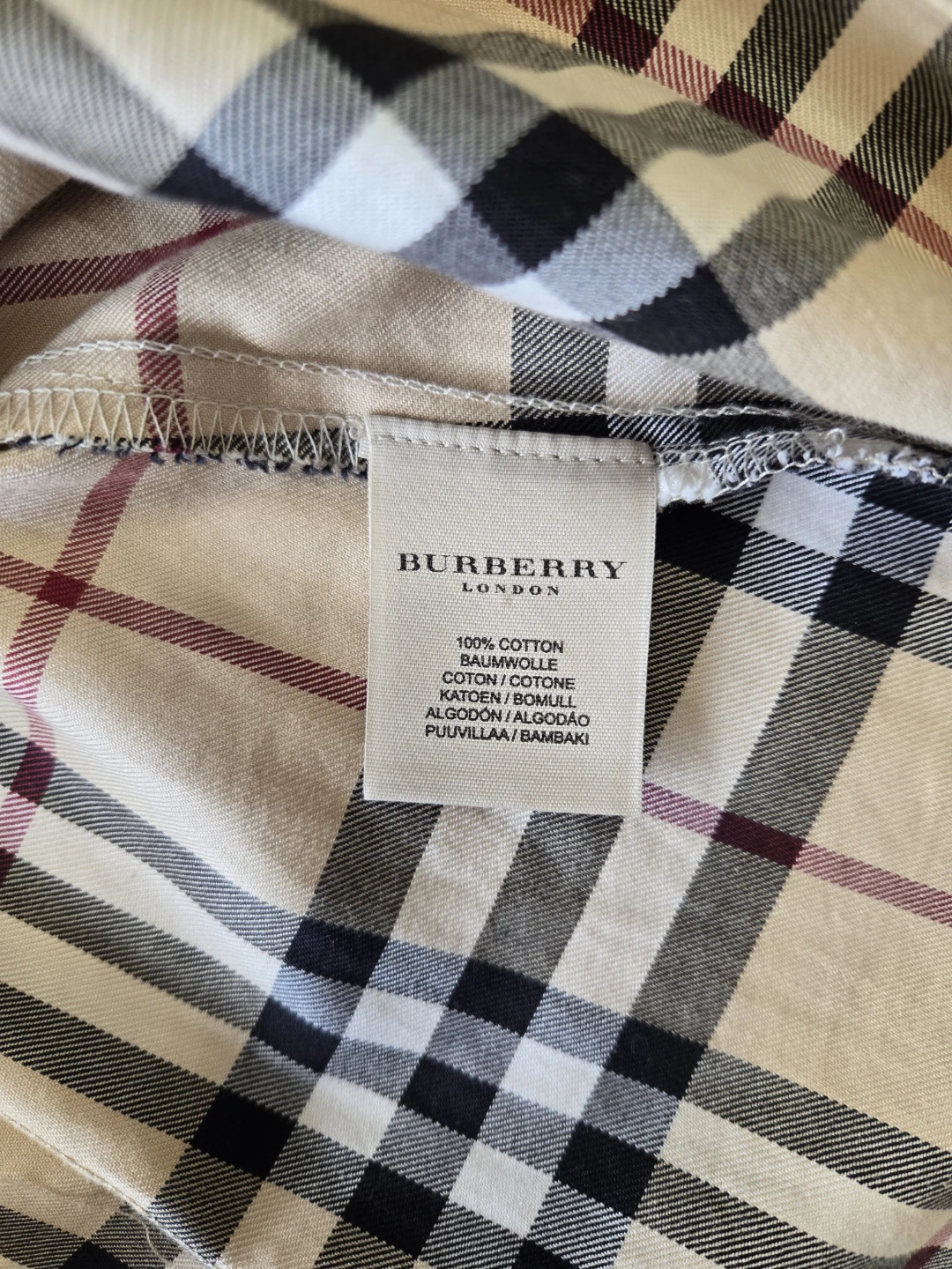 Burberry Plaid Button-Up Shirt XS - photo 5
