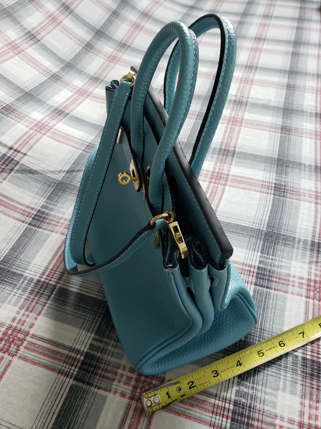 Houseofhello Teal Leather Handbag - photo 3