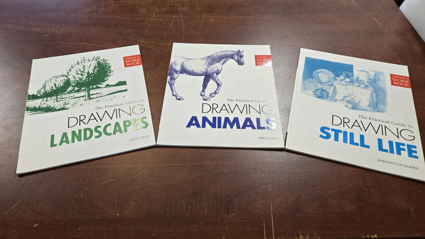 Set of 3 Artist's Workbook Drawing Guides