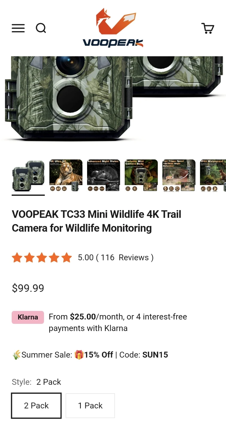 VOODEAK TC33 Digital Wildlife Camera - BRAND NEW - photo 4