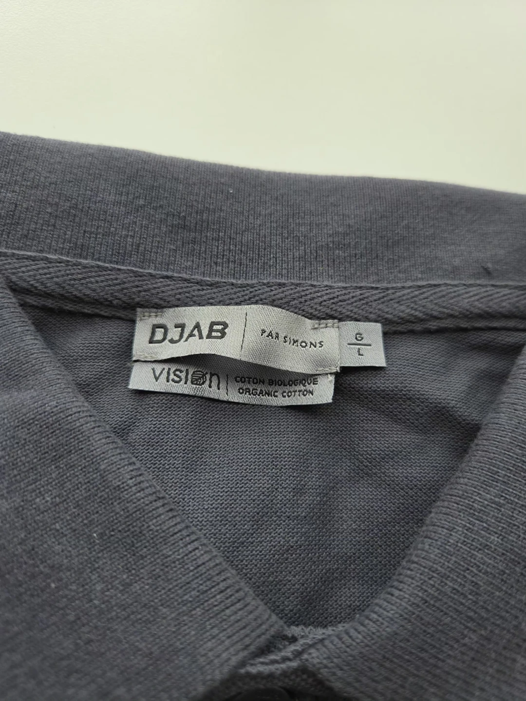 DJAB PAR SIMONS Grey Organic Cotton Polo Shirt - photo 2
