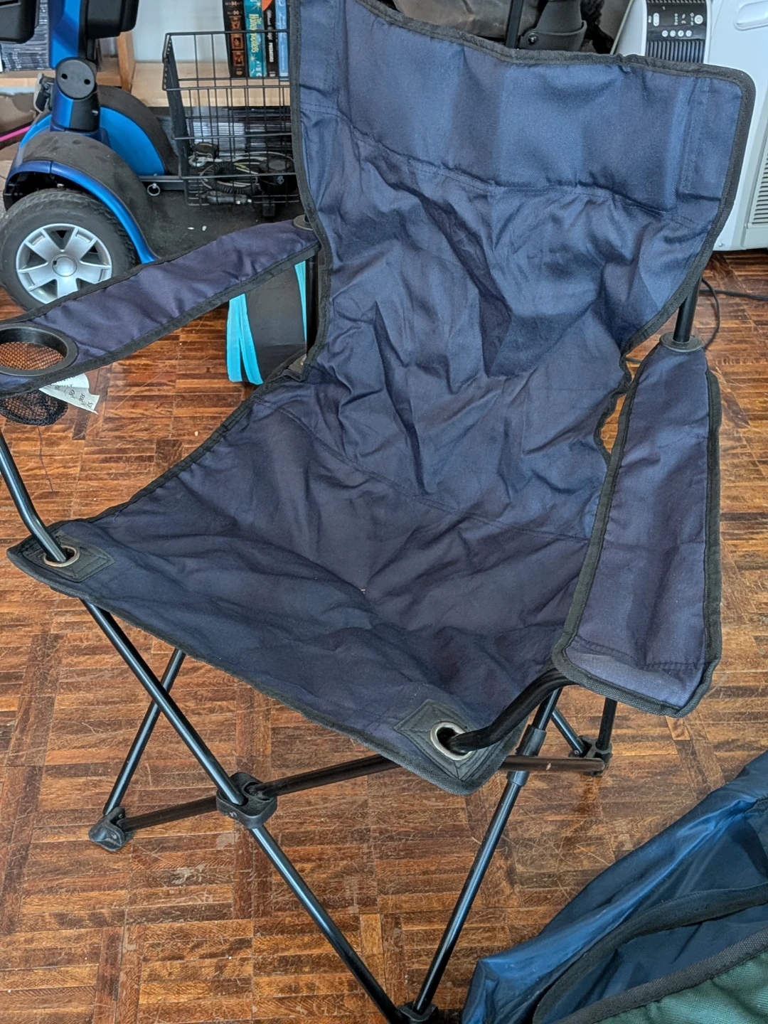 Navy Blue Folding Camp Chair
