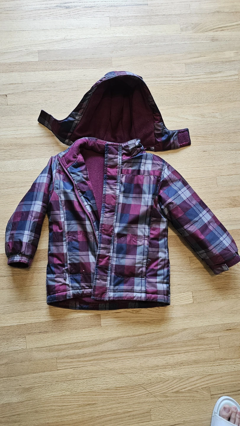 Girls Age 5 Winter Jacket with Fleece Lining