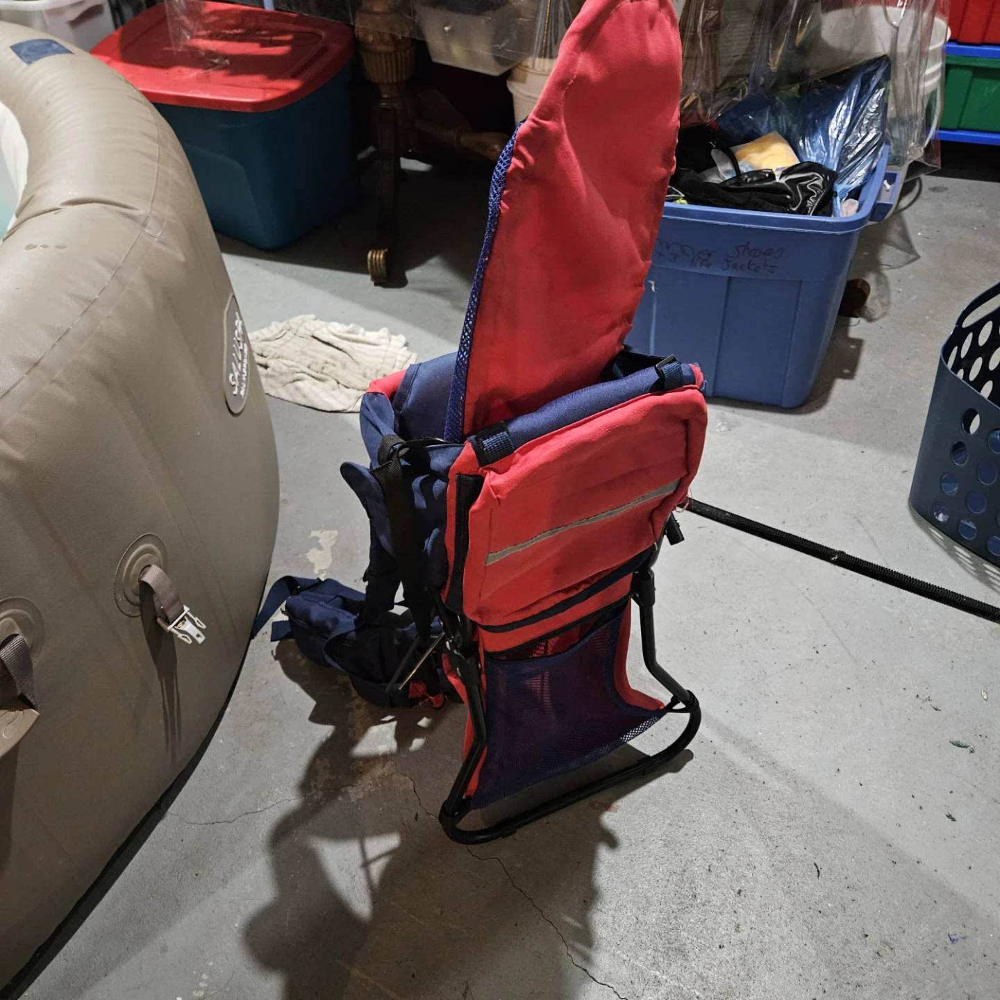 Blue and Red Child Carrier Backpack - photo 3