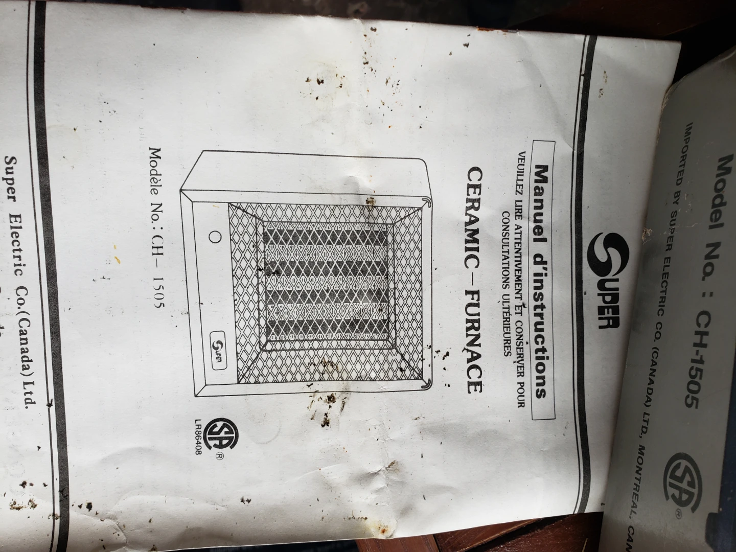 Super Ceramic Furnace CH-1505 Heater - photo 5