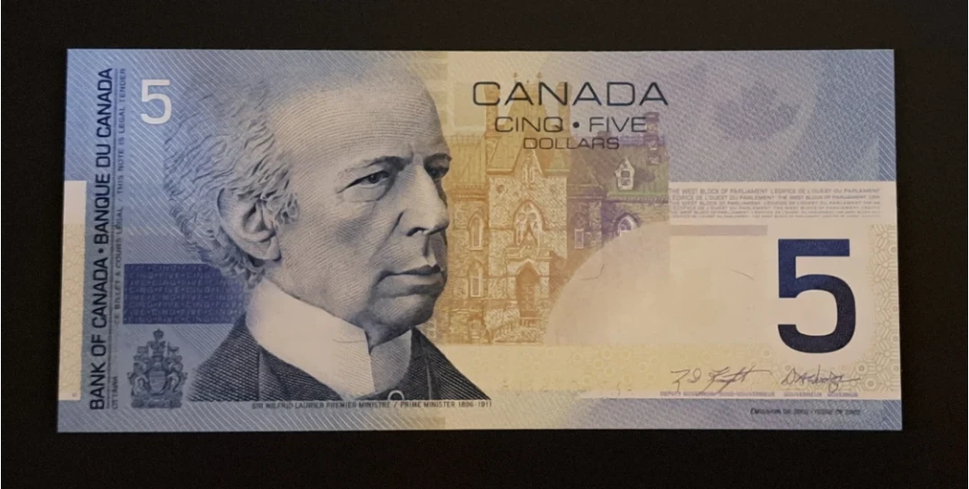 Canada $5 Bank Note, 3-Digit Radar ANY4074704 - photo 5