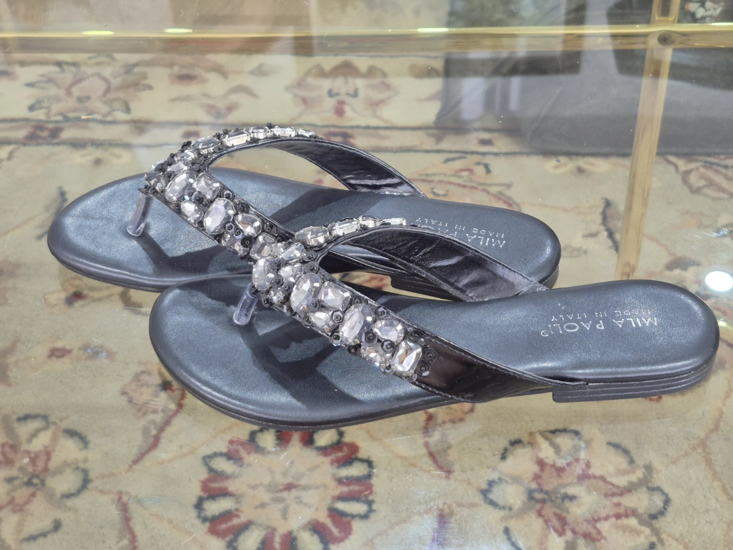 Mila Paoli Embellished Flip Flops - photo 4