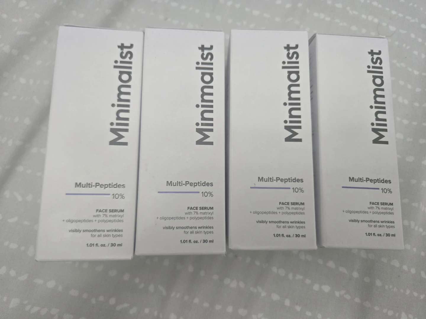 Minimalist Multi-Peptides Face Serum (4 x 30 ml)