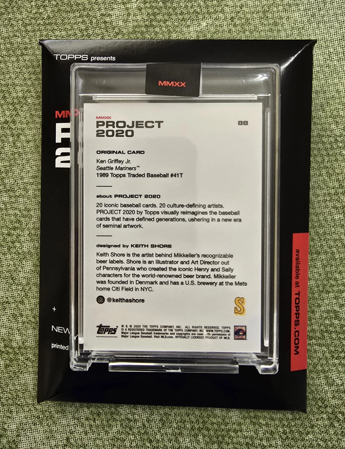 Topps Project 2020 Ken Griffey Jr. Baseball Card *NEW* - photo 2