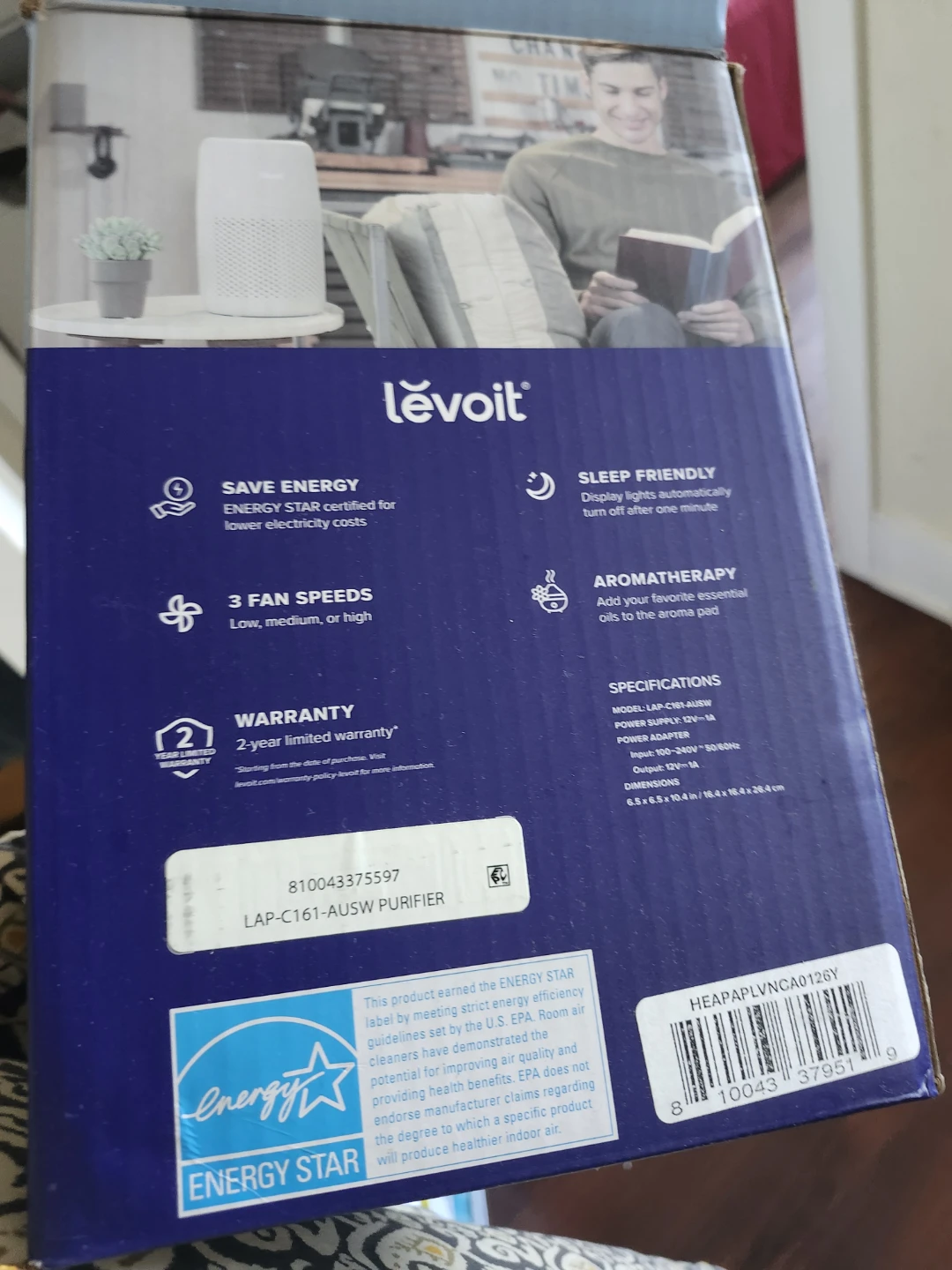 Levoit Core Mini-P Air Purifier - Gray - photo 4