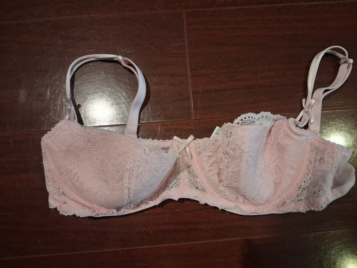Pink Lace Bra - 36A