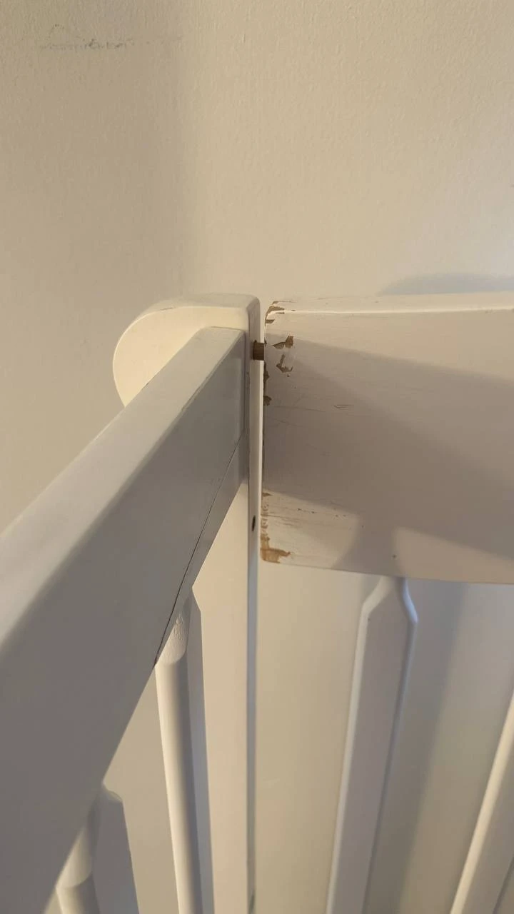 White Crib with Drawer - photo 3