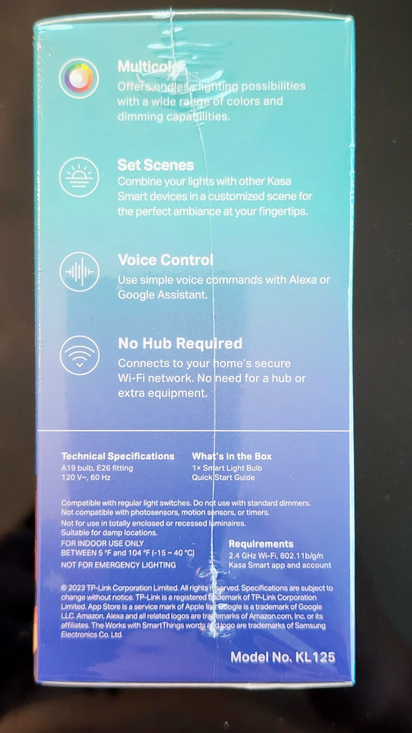 Kasa Smart Light Bulb Multicolor KL125 - photo 3