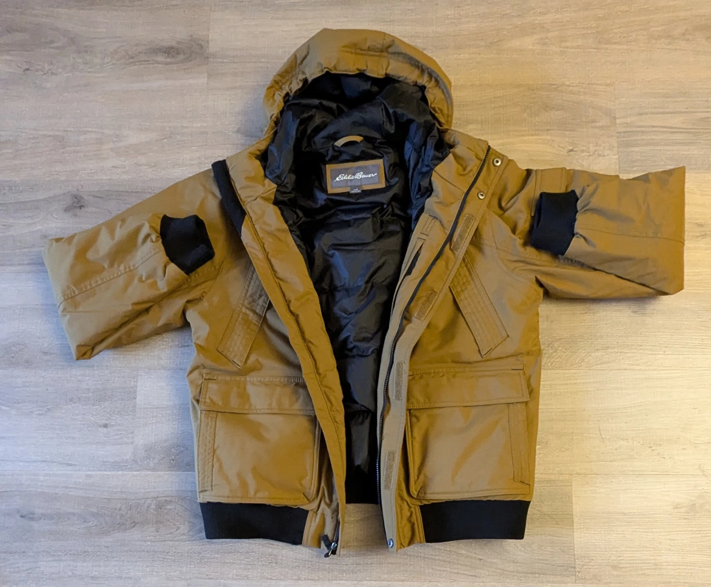 Eddie Bauer Men's Winter Jacket - Tan, Size Large - photo 3