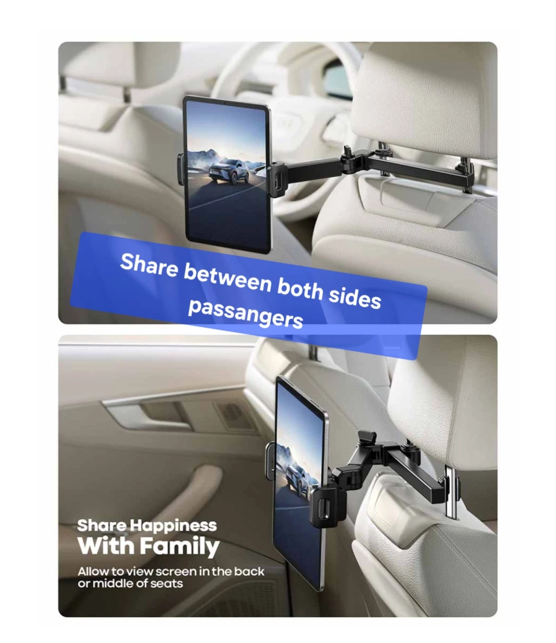 Car Headrest Tablet Holder Phone holder Extension Arm - photo 2