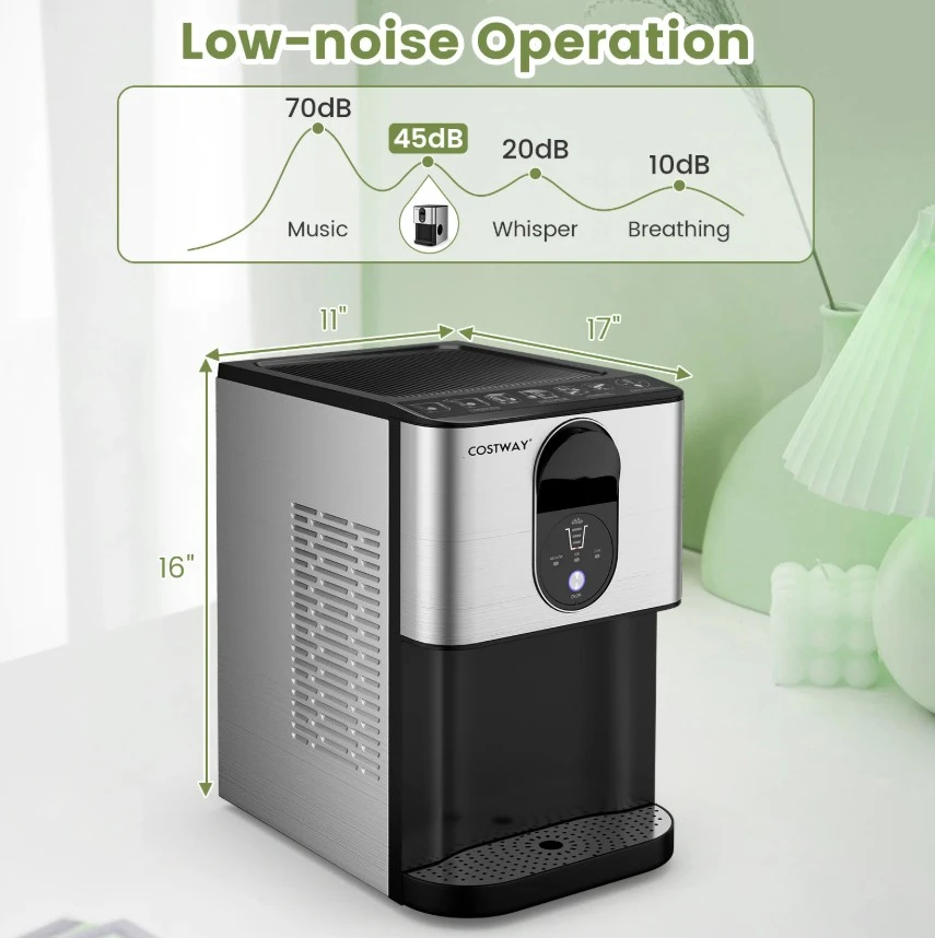 Costway Countertop Nugget Ice Maker, Soft Chewable Pellet Ice - photo 5