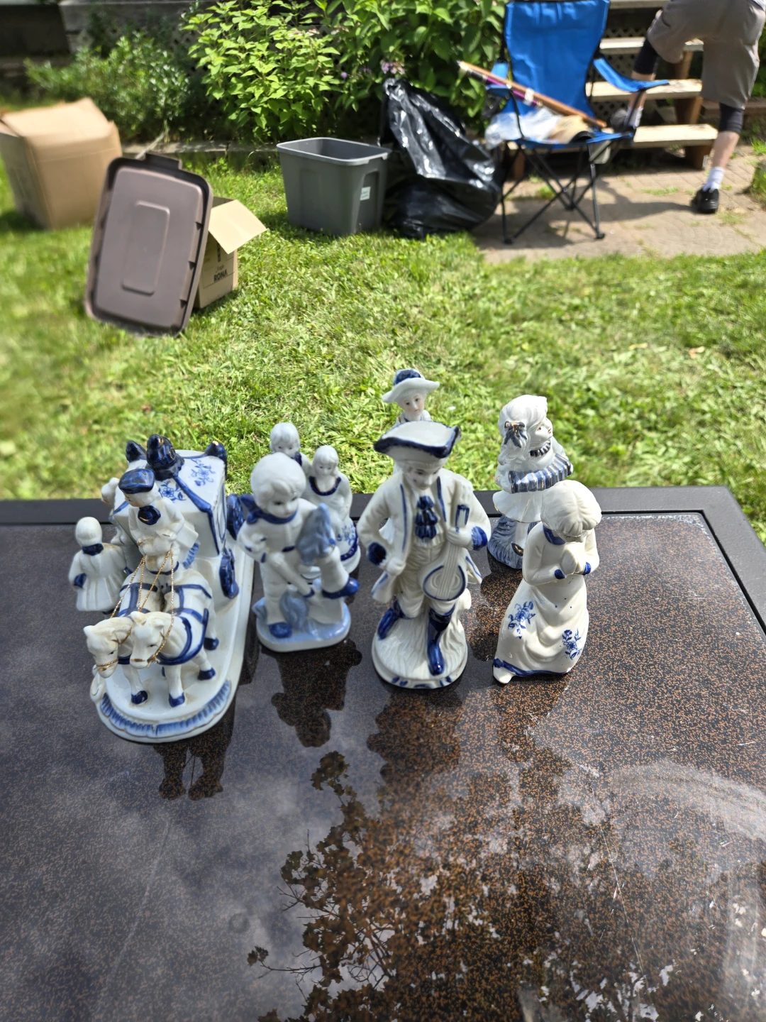 Collection of antique figures