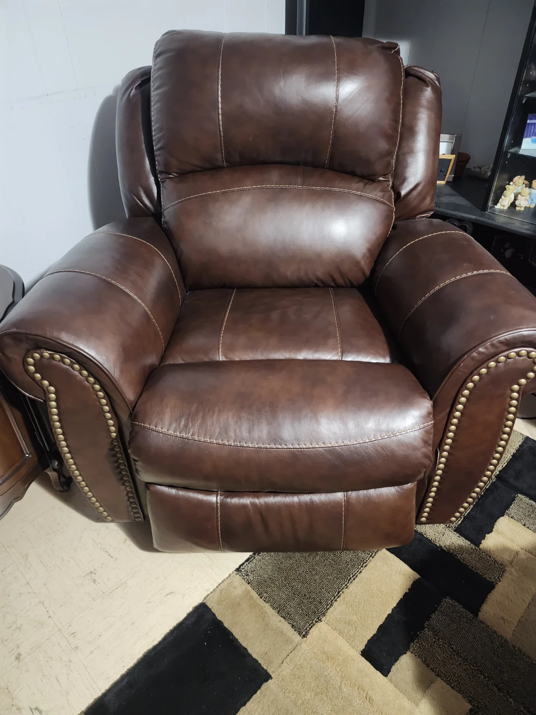 Brown Leather Recliner