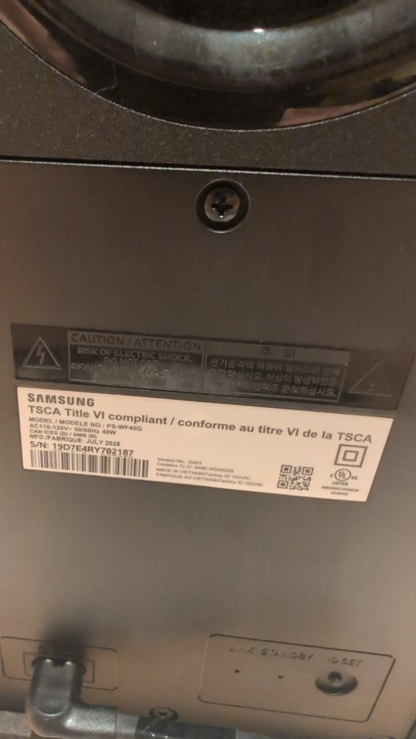 Samsung TSCA Title VI Subwoofer - photo 5
