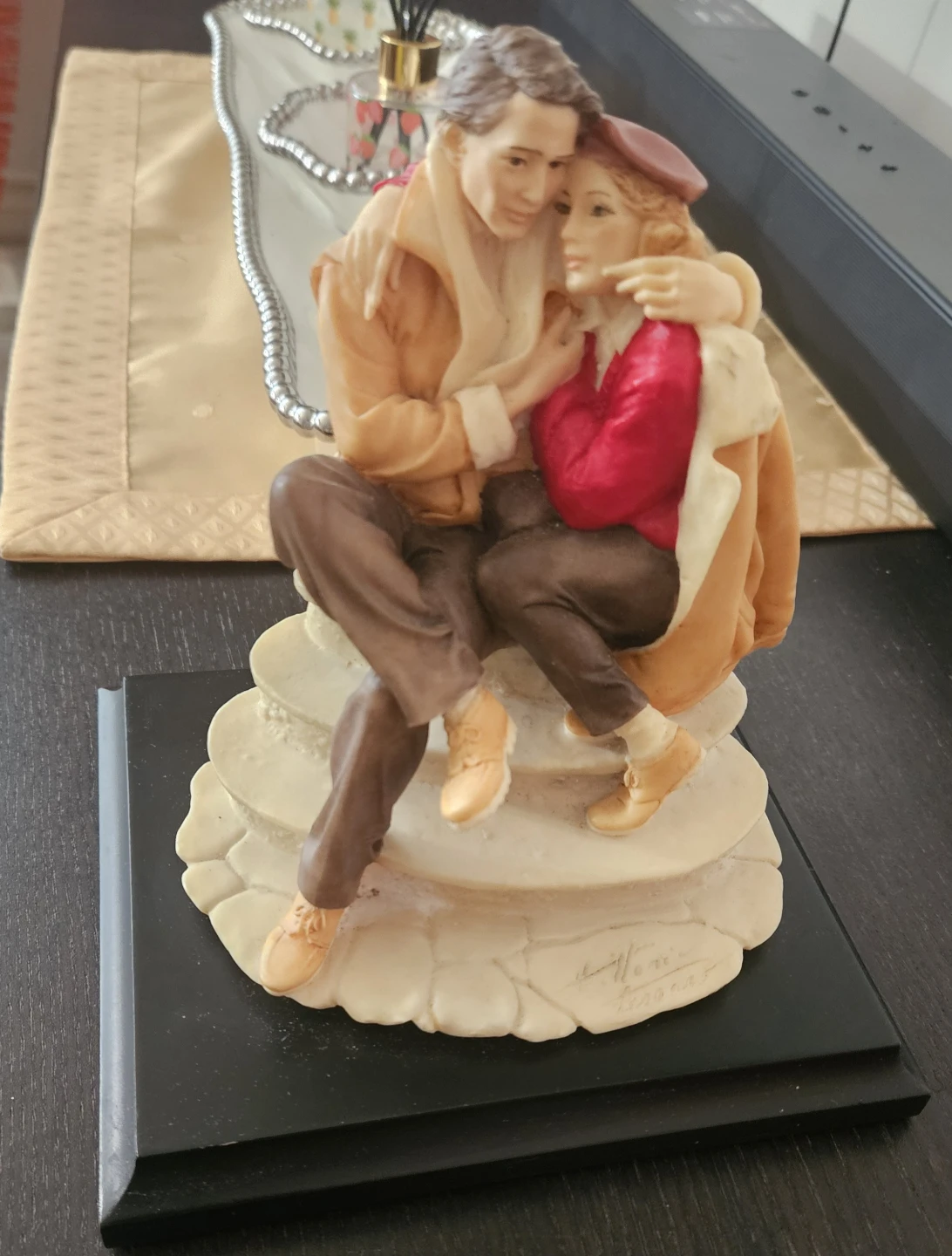 Couple Figurine on Base