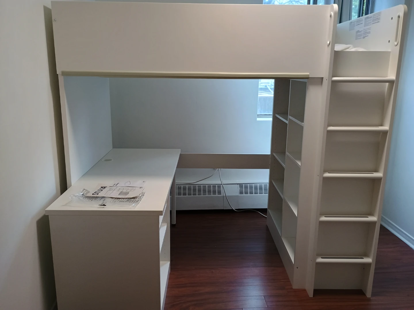 IKEA STUVA Loft Bed with Desk and Shelving