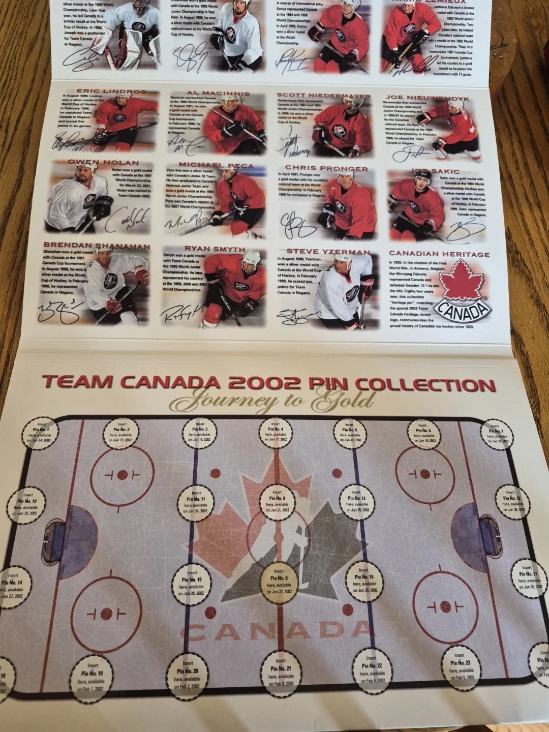 Team Canada 2002 Official Pin Collection - photo 3