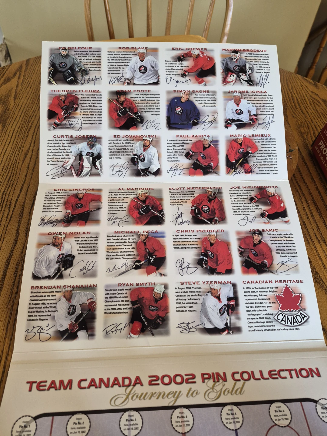 Team Canada 2002 Official Pin Collection - photo 4