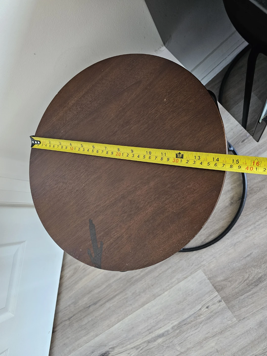 Round Wood Accent Table - photo 5