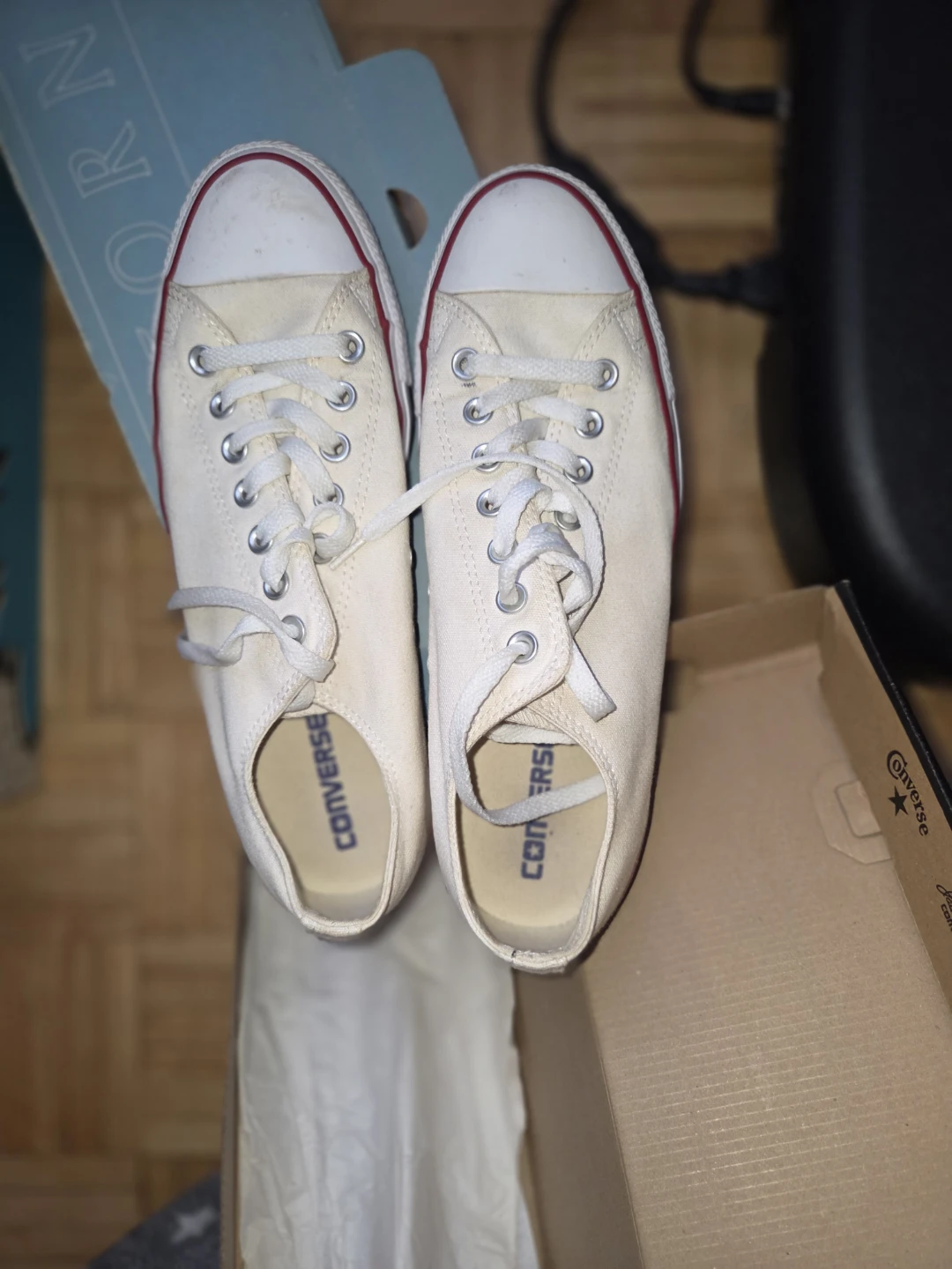 Converse All Star Chuck Taylor Ox Optical White Sneakers - photo 4