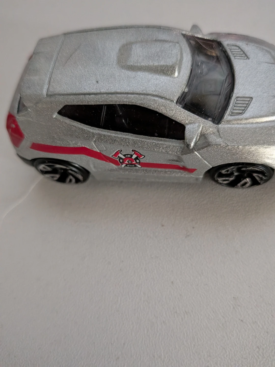 Silver Toy Car with Red Accents - photo 4