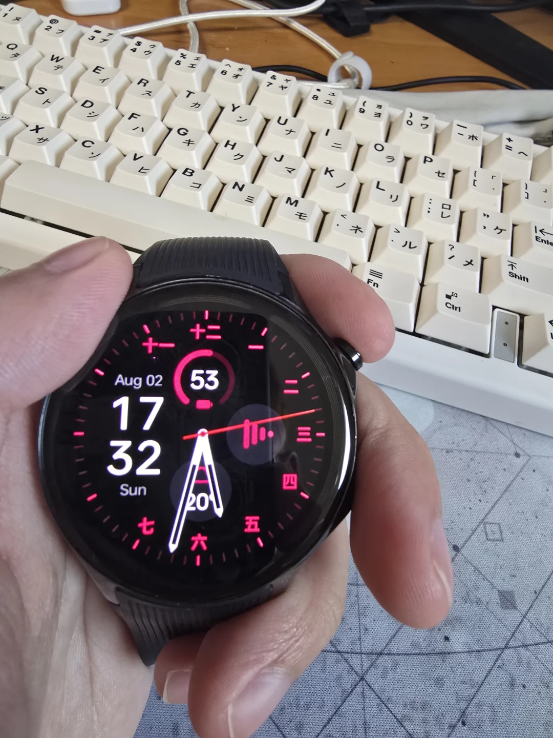 OnePlus Watch  2 w/ Black and Green Band