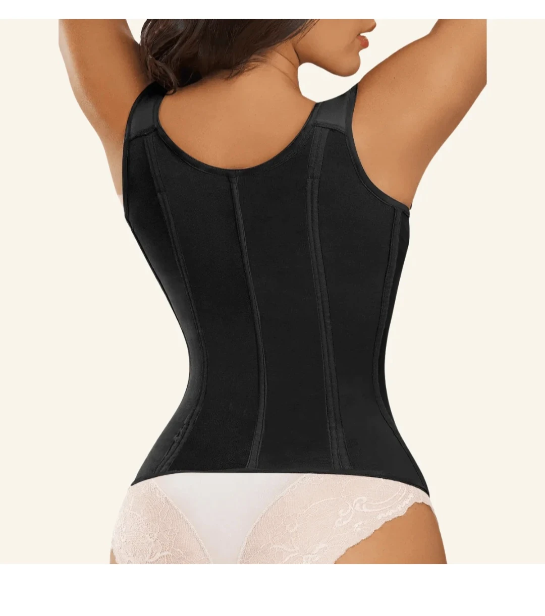 Steel-Boned Waist Trainer Corset Fajas with Adjustable Straps - photo 3