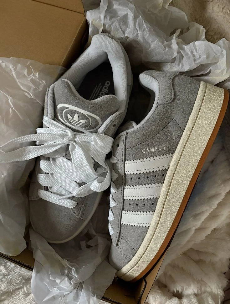 Adidas Campus Grey Suede Sneakers