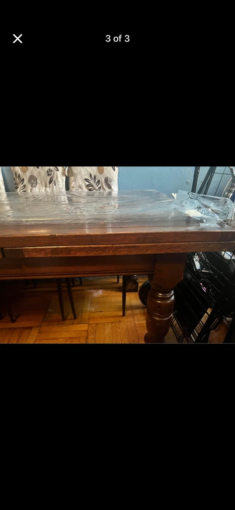 Real wood table