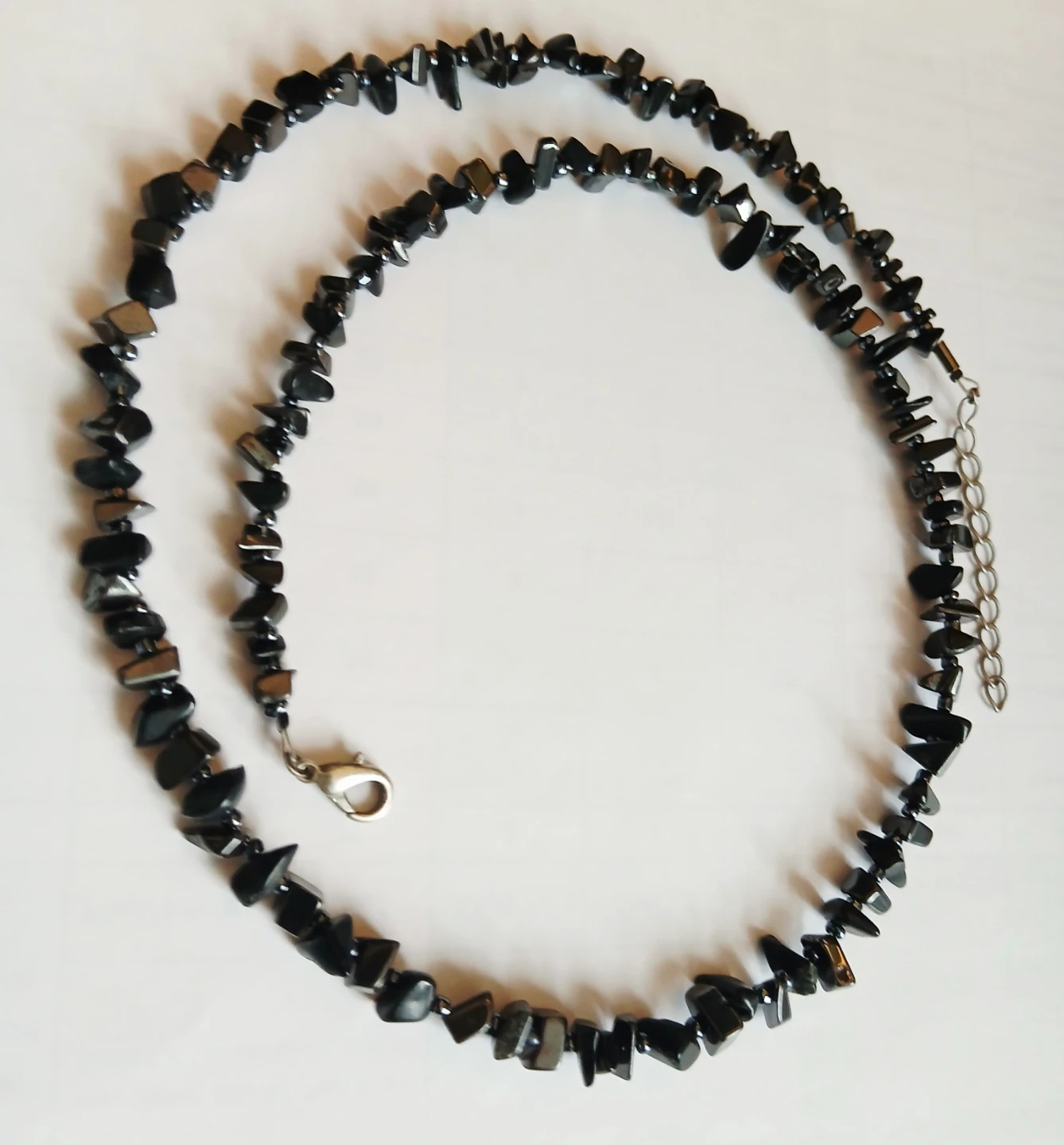 Black Stone Chip Necklace for MEN - photo 2