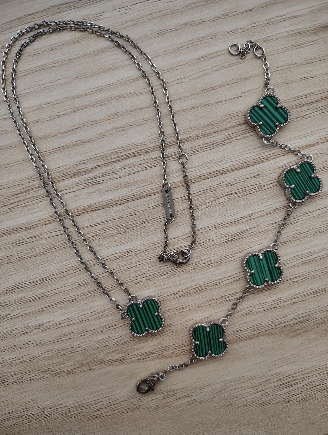 😍 Silver Jewelry Set – Van Cleef Style