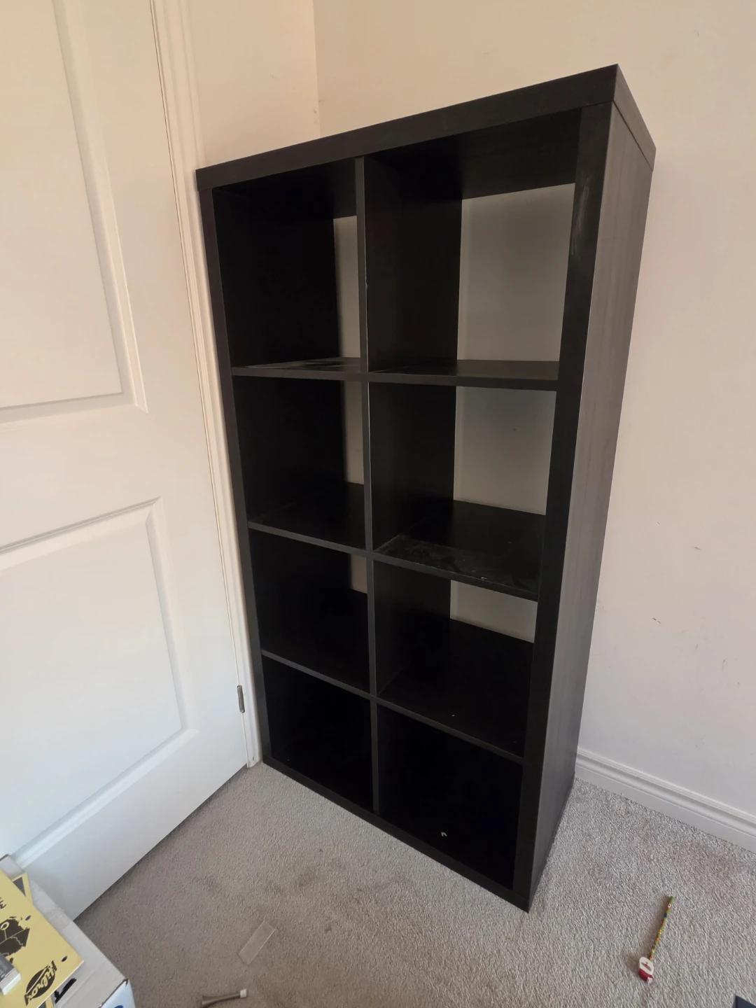Black 8-Cube Storage Shelf - photo 2
