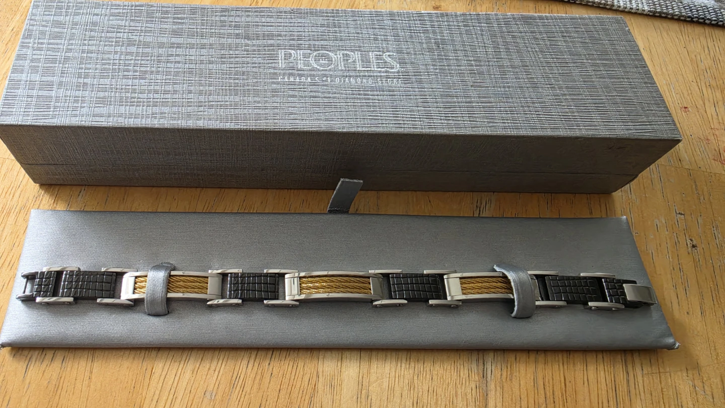 Shaquille O'Neal 12.5mm  Stainless Tri-Tone Bracelet - photo 2