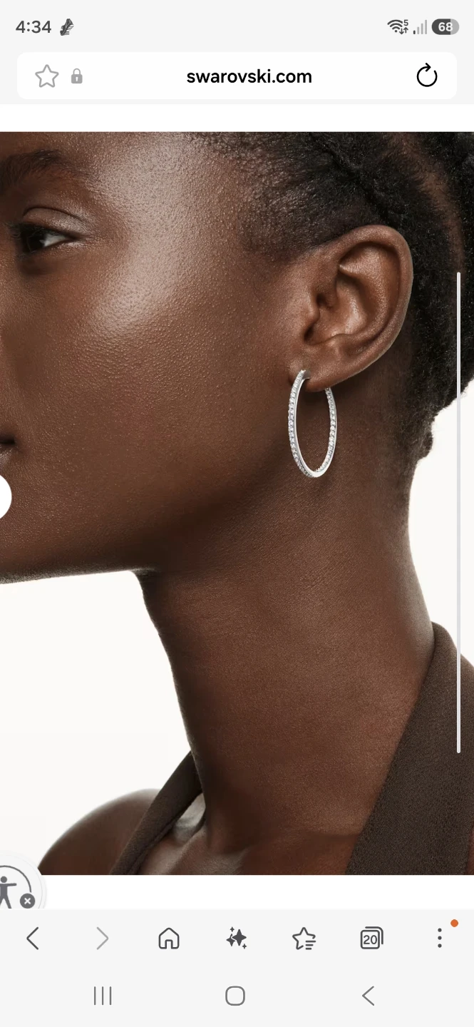 Swarovski Hoop Earrings