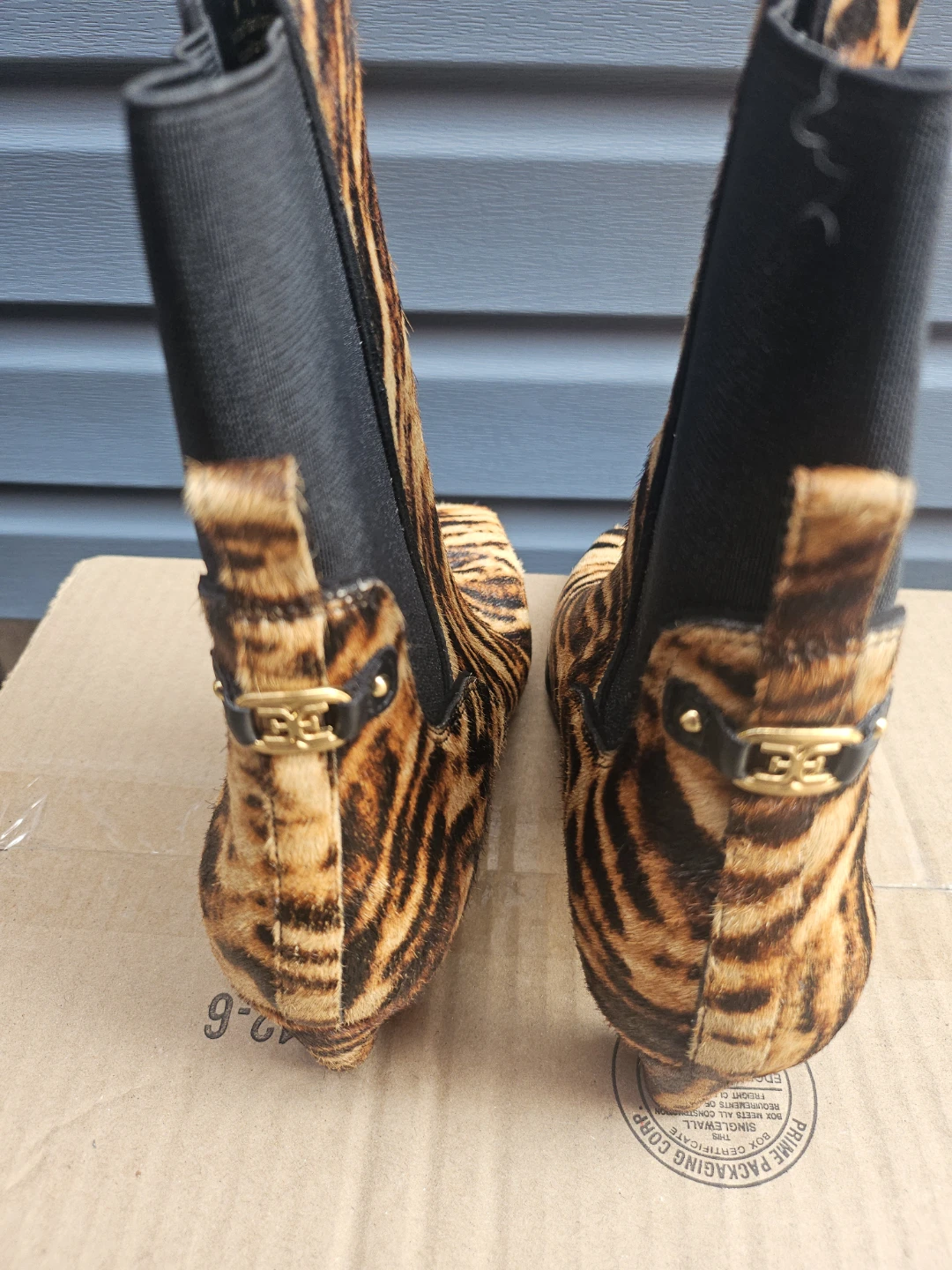Sam Edelman Tiger Print Calf Hair Ankle Boots - photo 3