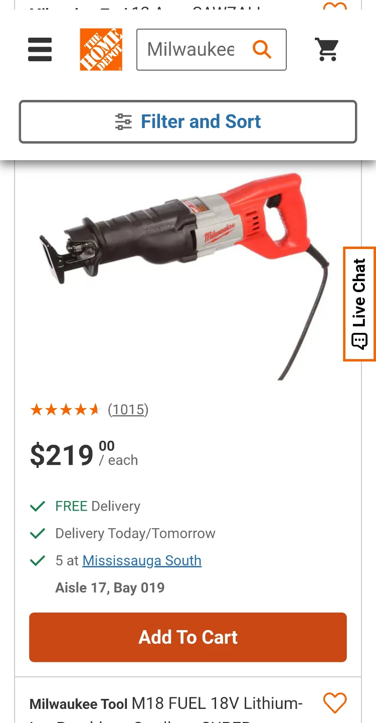 Milwaukee Reciprocating Saw